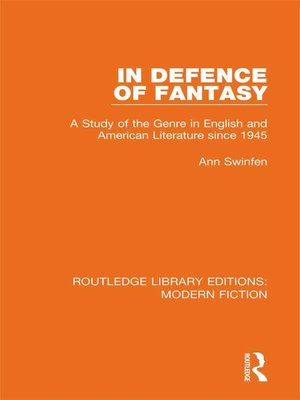 cover image of In Defence of Fantasy